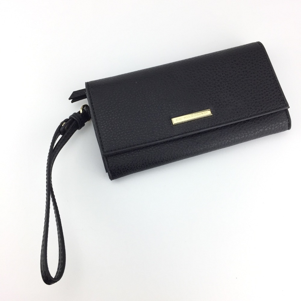 New York & Company black wallet clutch